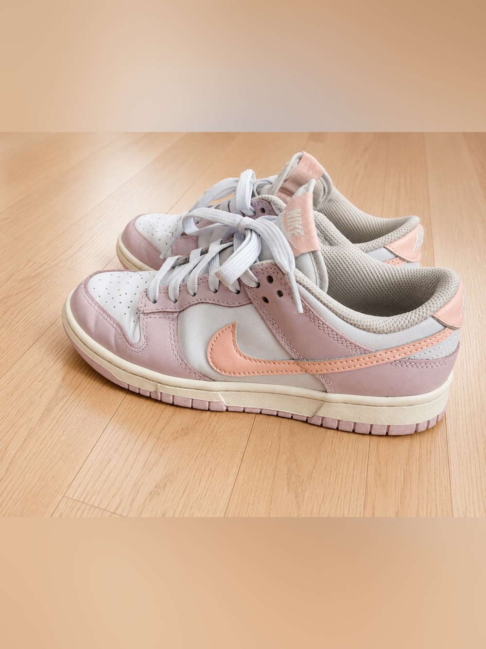 Nike Dunk Low Pink Foam White Light Pink Sneakers Women’s Size 6.5